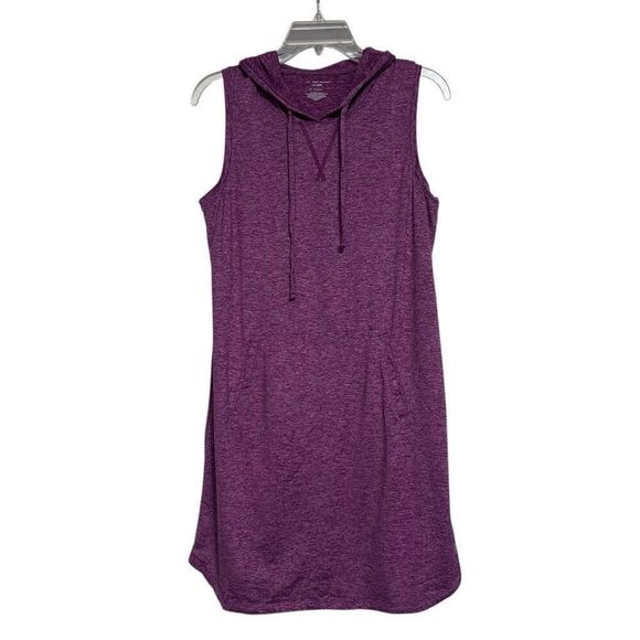 TEK Gear DryTEK Activewear Dress Women's Medium Purplish Pink Sleeveless Hooded - Picture 1 of 7